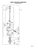 BRAKE AND DRIVE TUBE Diagram and Parts List for LA9300XTN0  Whirlpool Washer