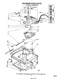 MACHINE BASE Diagram and Parts List for LA5000XPW2  Whirlpool Washer