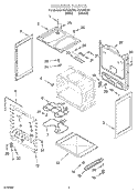 CHASSIS Diagram and Parts List for FEP320KW0  Roper Range