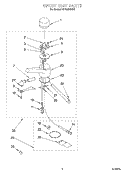 SPOUT UNIT Diagram and Parts List for HD1000XSW6  Whirlpool Miscellaneous