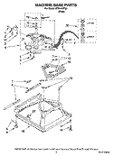 MACHINE BASE PARTS Diagram and Parts List for ATW4470TQ0  Whirlpool Washer