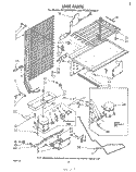 UNIT Diagram and Parts List for ET12DCXLWR1  Whirlpool Refrigerator
