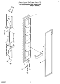 FREEZER DOOR Diagram and Parts List for ED22PKXDW01  Whirlpool Refrigerator