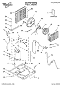 UNIT PARTS Diagram and Parts List for ACE124XP2  Whirlpool Air Conditioner