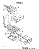 SHELF Diagram and Parts List for ET20NKXWW00  Whirlpool Refrigerator