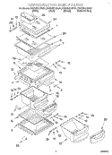 REFRIGERATOR SHELF Diagram and Parts List for KSRS25CHWH01  KitchenAid Refrigerator