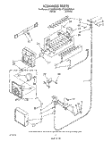 ICEMAKER Diagram and Parts List for ET22DMXWN00  Whirlpool Refrigerator