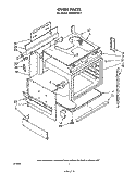 OVEN Diagram and Parts List for RS576PXP1  Whirlpool Range