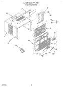 Part Location Diagram of 8031159 Whirlpool ESCUTCHEON