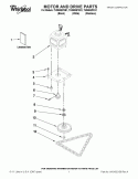MOTOR AND DRIVE PARTS Diagram and Parts List for TU950QPXQ1  Whirlpool Trash Compactor