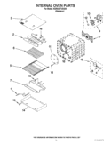 INTERNAL OVEN PARTS Diagram and Parts List for KDRS467VSS04  KitchenAid Range