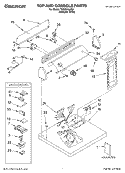 TOP & CONSOLE, LIT/OPTIONAL Diagram and Parts List for TGDS740JQ0  Estate Dryer