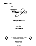 SECTION Diagram and Parts List for EH150FXPN2  Whirlpool Freezer
