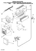ICEMAKER PARTS, OPTIONAL PARTS (NOT INCLUDED) Diagram and Parts List for KSRL25FTSS01  KitchenAid Refrigerator