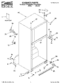 CABINET PARTS Diagram and Parts List for TT18AKXPQ04  Estate Refrigerator