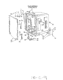 TUB Diagram and Parts List for 8567L10  Roper Dishwasher