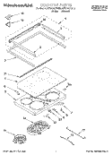 COOKTOP Diagram and Parts List for KESC307BAL6  KitchenAid Range