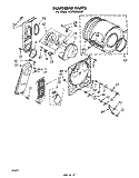 SECTION Diagram and Parts List for LE5780XMW2  Whirlpool Dryer