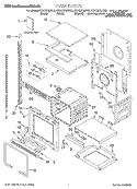 OVEN, LITERATURE Diagram and Parts List for KEHC379JBL3  KitchenAid Microwave Oven Combo