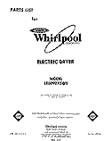 SECTION Diagram and Parts List for LE6090XSW0  Whirlpool Dryer