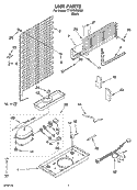 UNIT PARTS Diagram and Parts List for TT18TKRMS02  Estate Refrigerator