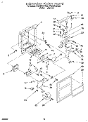 DISPENSER FRONT Diagram and Parts List for 4YED25DQDN00  Whirlpool Refrigerator