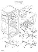 LINER Diagram and Parts List for 3XART714GG00  Whirlpool Refrigerator