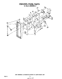 CONTROL PANEL Diagram and Parts List for MW8200XL2  Whirlpool Microwave