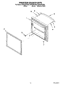 FREEZER DOOR PARTS Diagram and Parts List for GX5SHDXTB00  Whirlpool Refrigerator