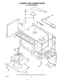 CABINET AND STIRRER Diagram and Parts List for RM978BXSW0  Whirlpool Microwave Oven Combo