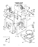 SECTION Diagram and Parts List for LE5760XSN1  Whirlpool Dryer