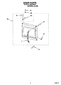 Part Location Diagram of 8206194 Whirlpool Complete Door