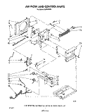 AIRFLOW AND CONTROL Diagram and Parts List for ACP052XT0  Whirlpool Air Conditioner