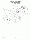 CONTROL PANEL PARTS Diagram and Parts List for IBS550PWS00  Whirlpool Wall Oven