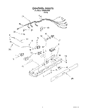 CONTROL Diagram and Parts List for 3XKGN705001  Whirlpool Refrigerator