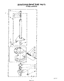 BRAKE AND DRIVE TUBE Diagram and Parts List for LA6800XTF0  Whirlpool Washer