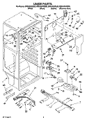 LINER PARTS Diagram and Parts List for ER8AHKXRB02  Whirlpool Refrigerator