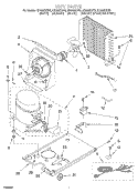 UNIT Diagram and Parts List for GI1500XHN2  Whirlpool Ice Maker