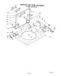 WASHER TOP AND LID Diagram and Parts List for KGLC500TAL1  KitchenAid Washer Dryer Combo