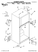 CABINET PARTS Diagram and Parts List for ER8AHKXRB02  Whirlpool Refrigerator