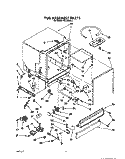 TUB ASSEMBLY Diagram and Parts List for WU3006X1  Roper Dishwasher