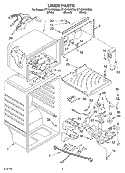 LINER Diagram and Parts List for ET1CHKXKT00  Whirlpool Refrigerator