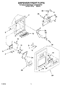 DISPENSER FRONT Diagram and Parts List for 5VGS9SHGKQ01  Whirlpool Refrigerator