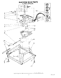 MACHINE BASE Diagram and Parts List for LA9800XSW2  Whirlpool Washer
