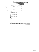 MISCELLANEOUS PARTS - OPTIONAL PARTS (NOT INCLUDED Diagram and Parts List for SAWX650MQ0  Whirlpool Washer