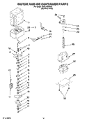 MOTOR AND ICE CONTAINER PARTS Diagram and Parts List for KSSC48QVS00  KitchenAid Refrigerator