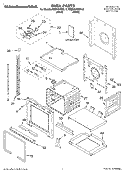 OVEN, LITERATURE Diagram and Parts List for KEBI101DBL12  KitchenAid Wall Oven