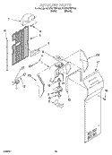 AIR FLOW Diagram and Parts List for KSRE25FHBT00  KitchenAid Refrigerator