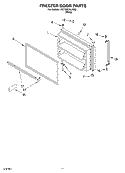 FREEZER DOOR Diagram and Parts List for 2VET23DKJW02  Whirlpool Refrigerator
