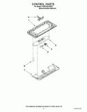 CONTROL PARTS Diagram and Parts List for KSRJ25FXMS02  KitchenAid Refrigerator